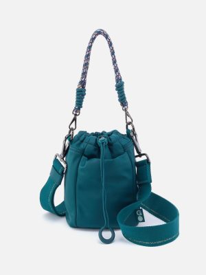 QUICK CINCH CROSSBODY in CaRefiber recycled nylon - Teal