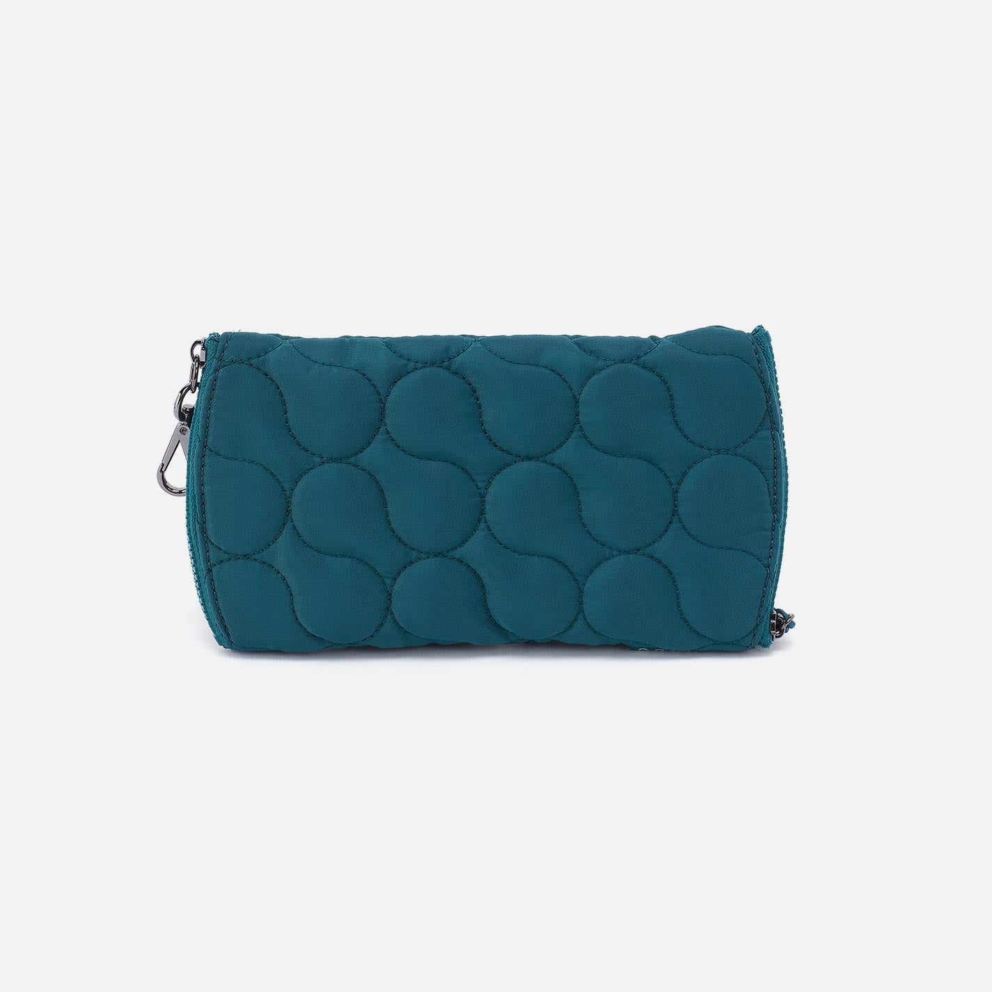DOUBLE VISION Quilted Clip Eyewear Organizer in CaRefiber recycled nylon - Teal - Image 2