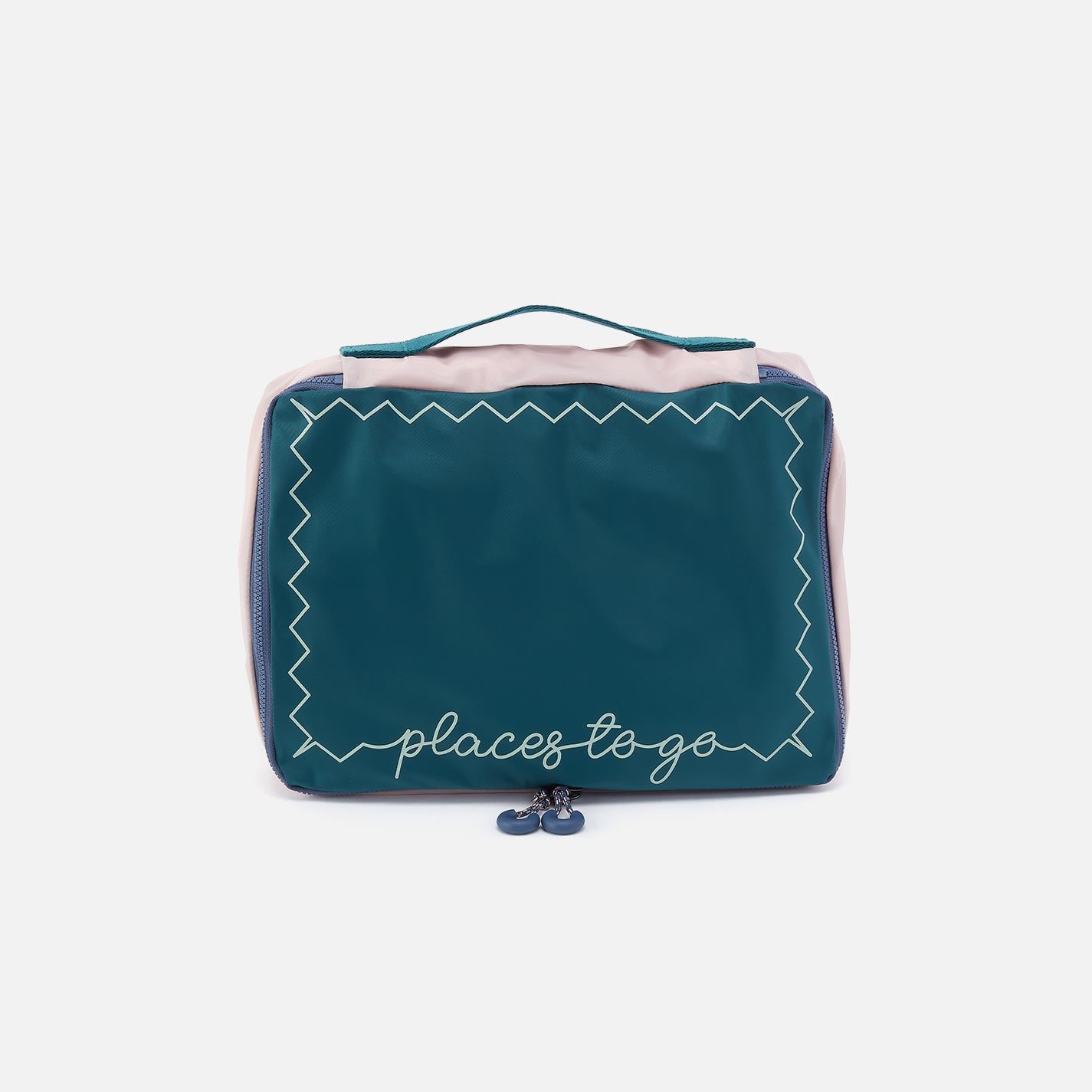 SET TO GO Packing Cube Medium in CaRefiber recycled nylon - Teal