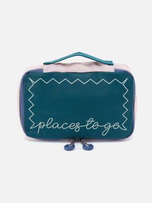 SET TO GO Packing Cube Small in CaRefiber recycled nylon - Teal