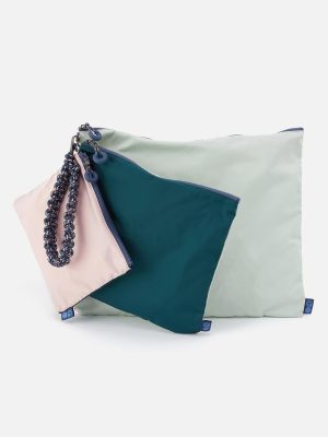 TAKE IT EASY Wristlet Set in PackLite Nylon - Mint