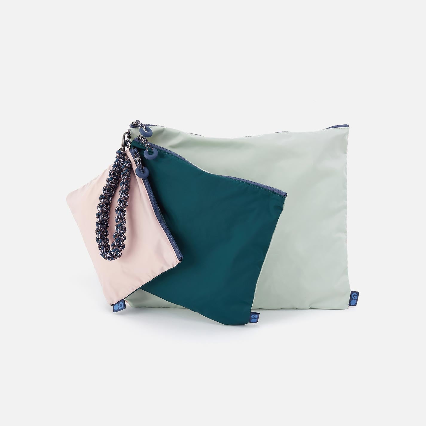 TAKE IT EASY Wristlet Set in PackLite Nylon - Mint