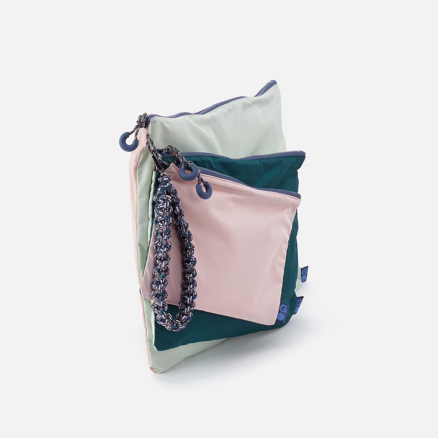 TAKE IT EASY Wristlet Set in PackLite Nylon - Mint - Image 2