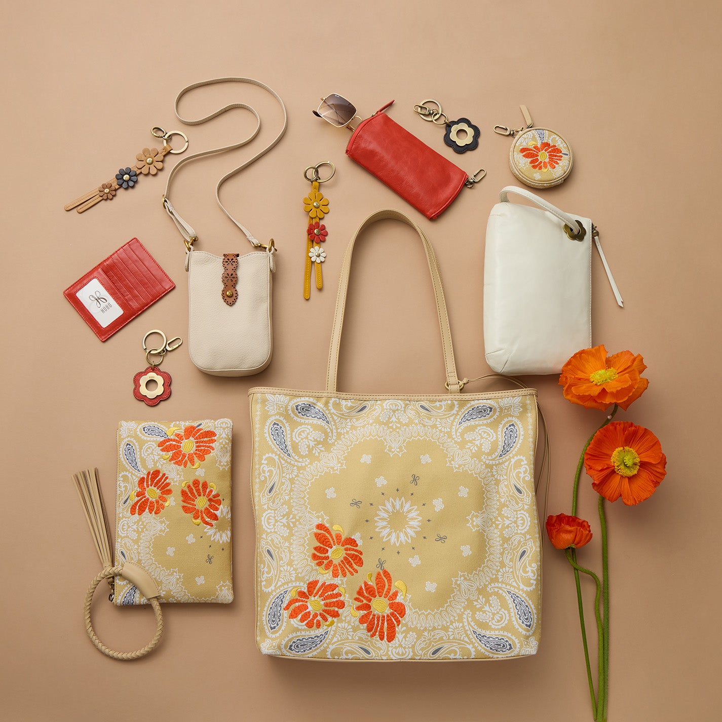 Tabby Phone Crossbody In Pebbled Leather - Birch - Image 2