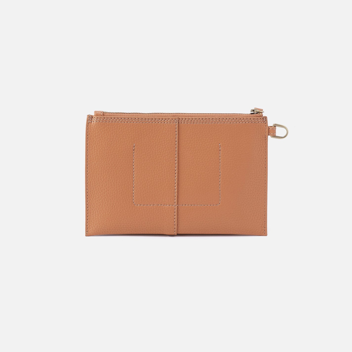 Vida Small Pouch in Micro Pebbled Leather - Biscuit - Image 5