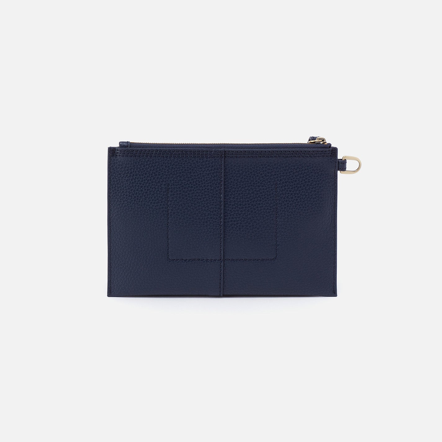 Vida Small Pouch in Micro Pebbled Leather - Mood Indigo - Image 5