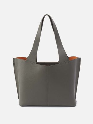 Vida Tote in Micro Pebbled Leather - Desert Palm