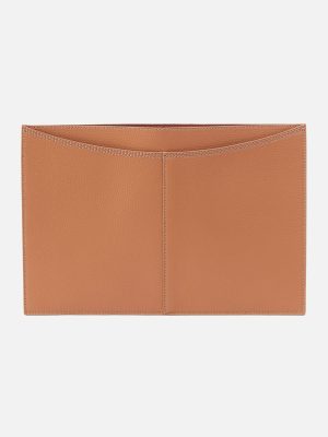 Vida Laptop Sleeve in Micro Pebbled Leather - Biscuit