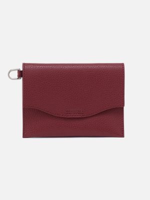Vida Passport In Micro Pebbled Leather - Port