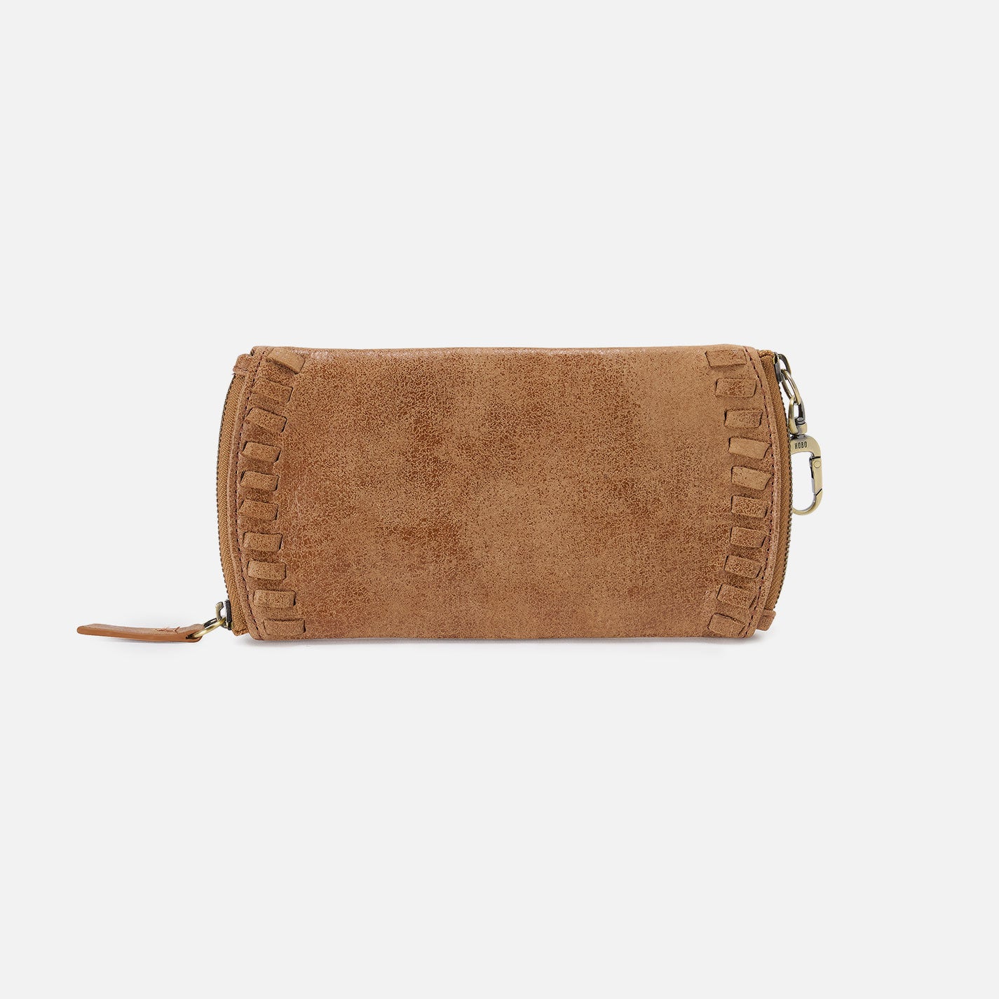 Spark Double Eyeglass Case In Buffed Leather - Whiskey