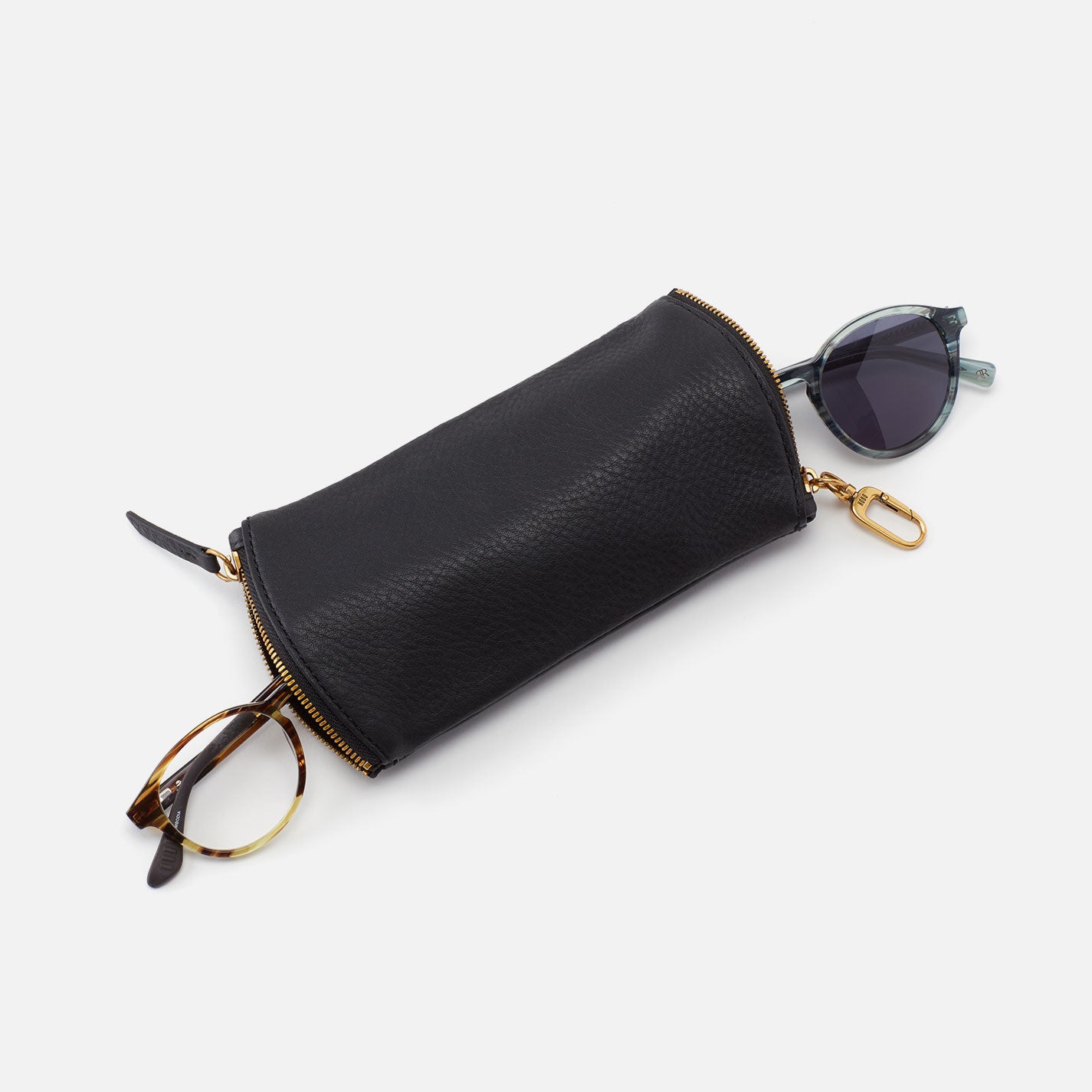 Spark Double Eyeglass Case In Buffed Leather - Whiskey - Image 3