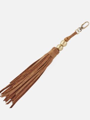 Tamborine Tassel in Buffed Leather - Whiskey