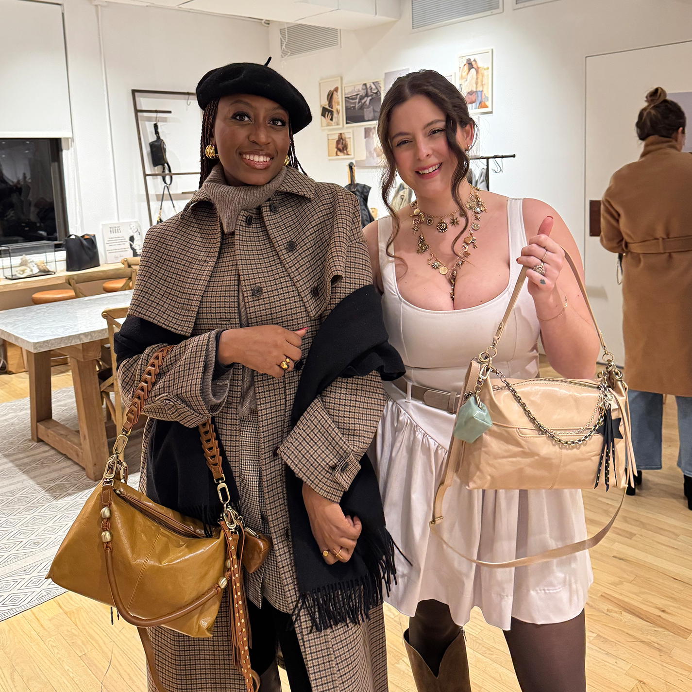 Petty Leather Link Strap in Polished Leather - Truffle - Image 2