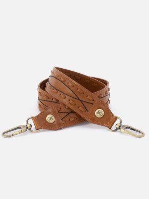 Country Road Guitar Strap in Polished Leather - Truffle