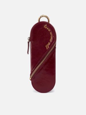 Heart Pencil Case in Polished Leather - Saddleberry