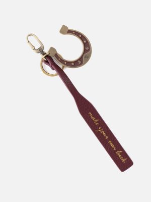 Love & Luck Charm in Pebbled Leather - Mulberry Glaze