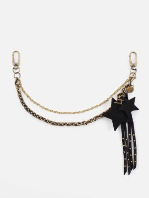 Black Star Swag in Pebbled Leather - Black