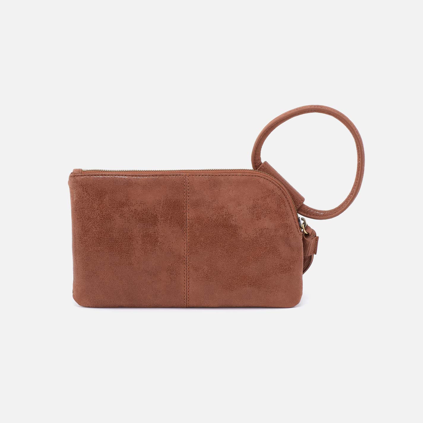 Sable Wristlet in Buffed Leather - Burnished Saddle - Image 5