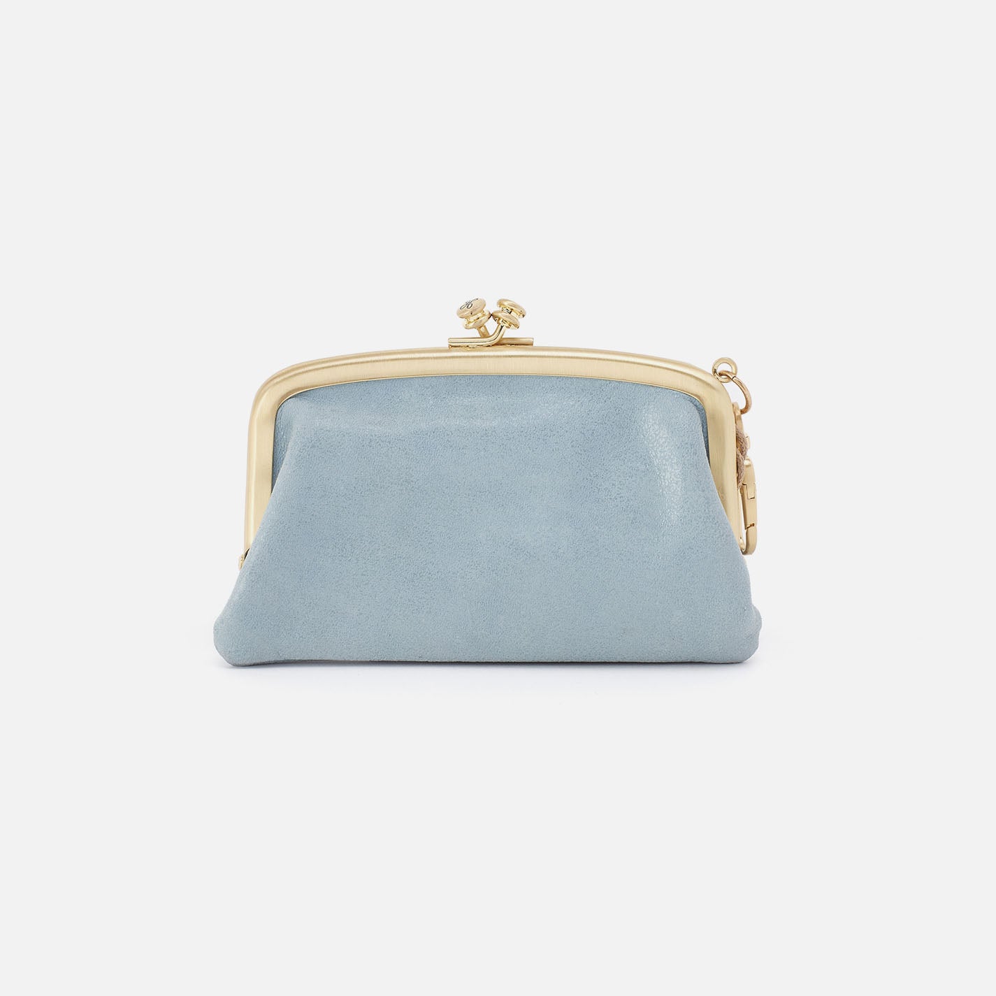 Cheer Frame Pouch In Buffed Leather - Sky - Image 3
