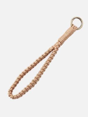 Leather Cord Strap In Coated Leather Cording - Golden