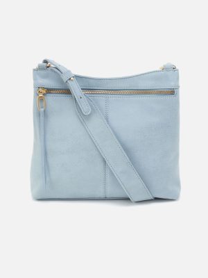 Cambel Crossbody In Buffed Leather - Sky