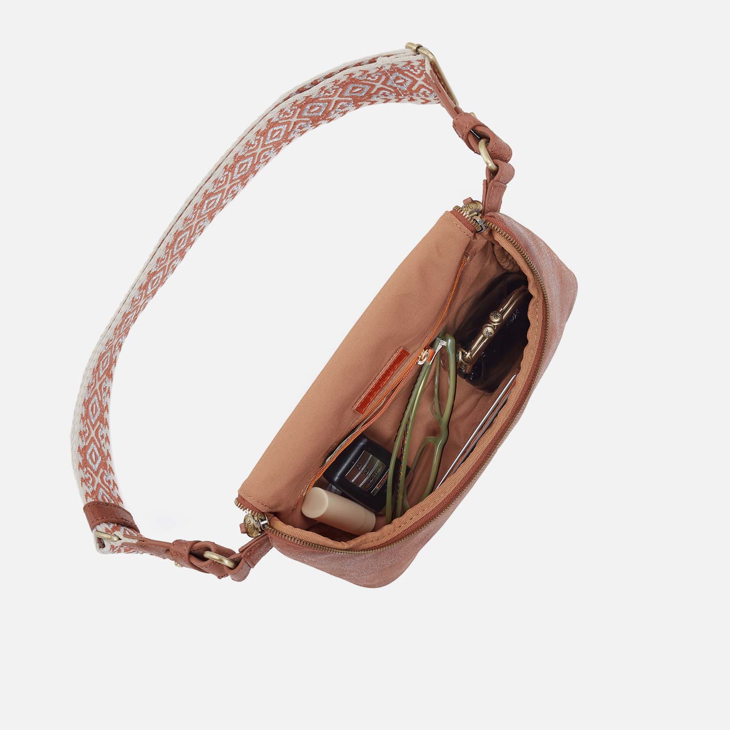 Fern Large Belt Bag in Buffed Leather - Burnished Saddle - Image 4