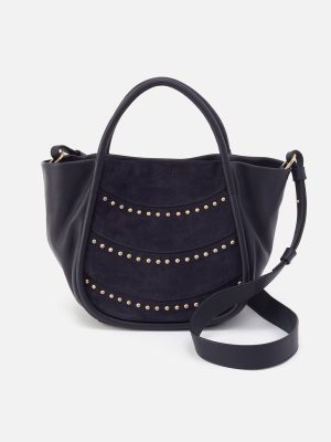 Margot Satchel In Smooth Leather - Navy