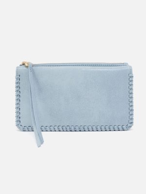 Foray Large Wallet In Buffed Leather - Sky