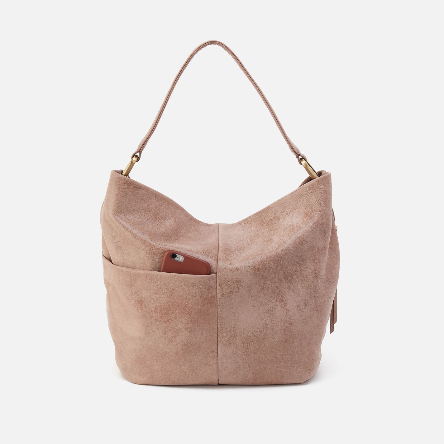 Harley Hobo In Buffed Leather - Hazel - Image 4