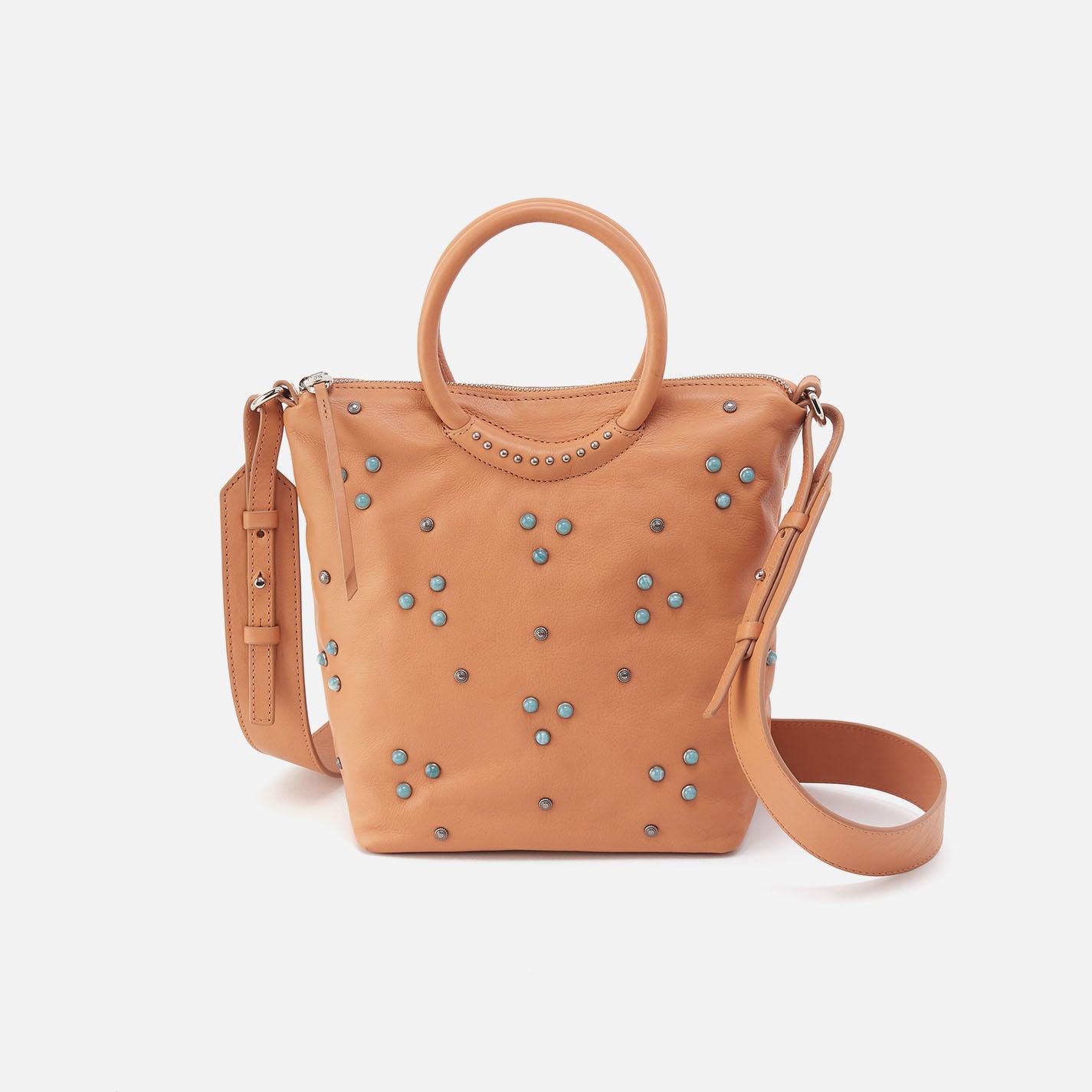 Maggie Crossbody In Smooth Leather - Doe