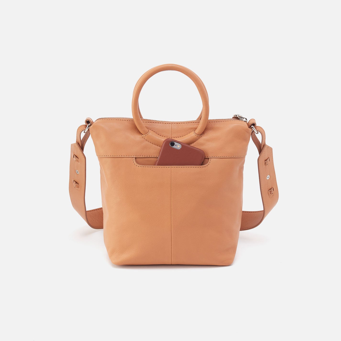 Maggie Crossbody In Smooth Leather - Doe - Image 5