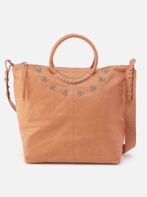 Maggie Satchel In Smooth Leather - Doe