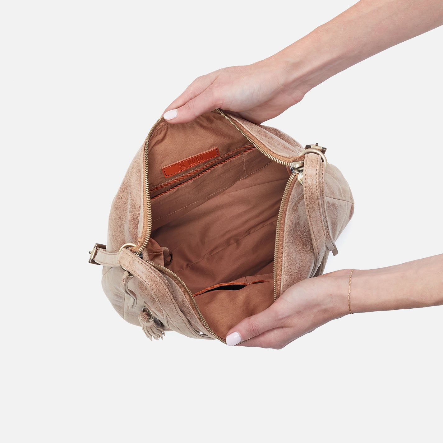 Merrin Convertible Backpack In Buffed Leather - Hazel - Image 3