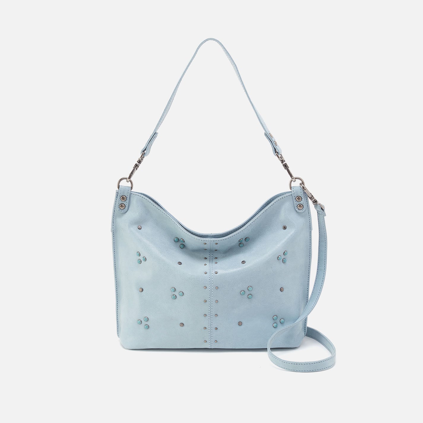 Pier Shoulder Bag In Buffed Leather - Sky
