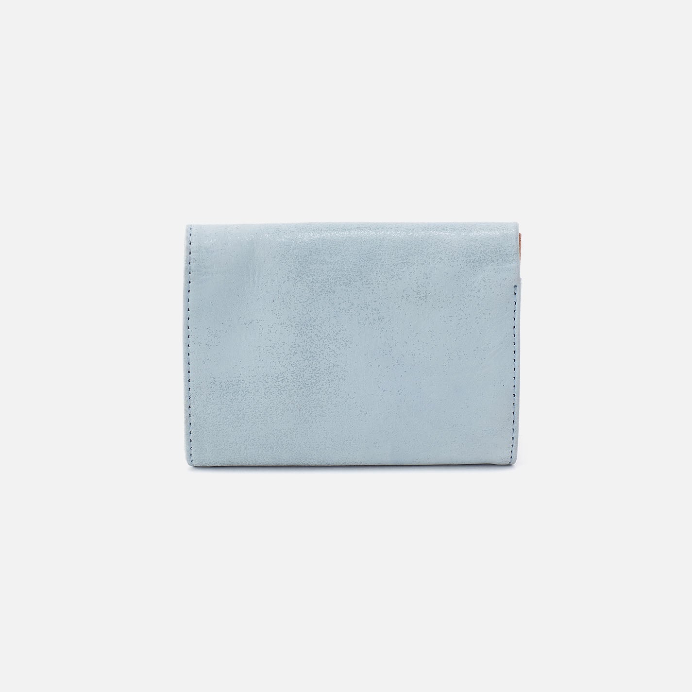 Robin Compact Wallet In Buffed Leather - Sky - Image 3