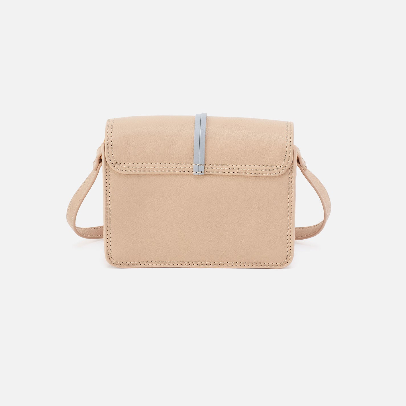 Eden Small Crossbody In Pebbled Leather - Linen - Image 4