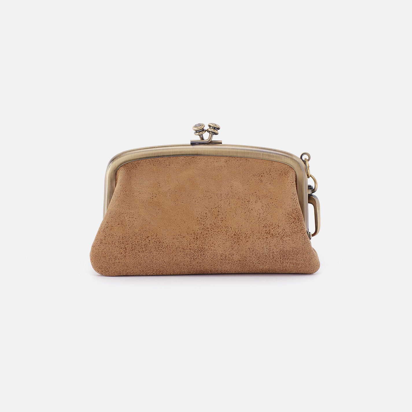 Cheer Frame Pouch In Buffed Leather - Whiskey - Image 4