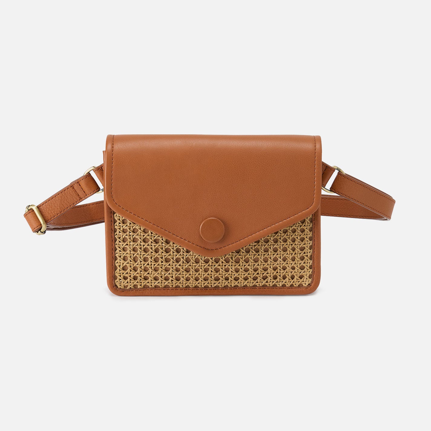 Margot Belt Bag In Pebbled Leather - Burnished Caramel Caning