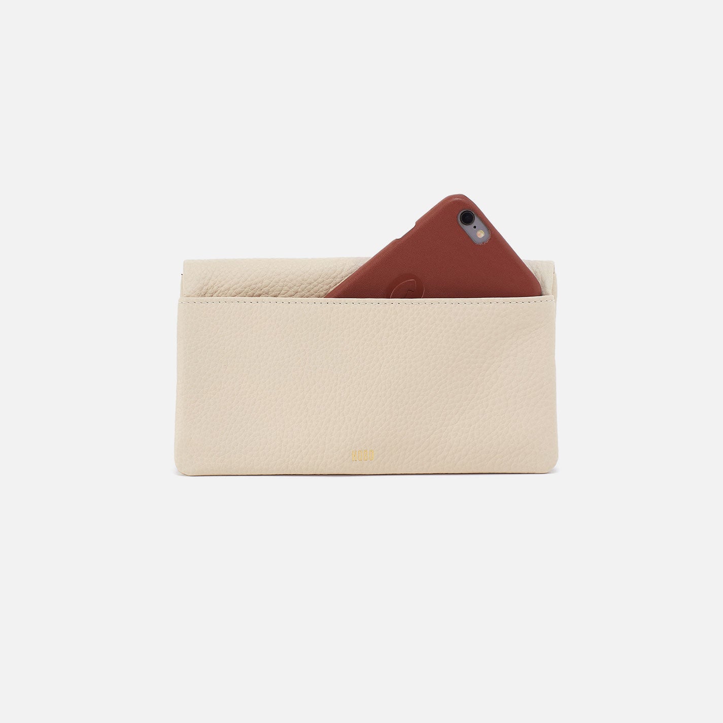 Lumen Continental Wallet In Pebbled Leather - Embroidered Birch - Image 3