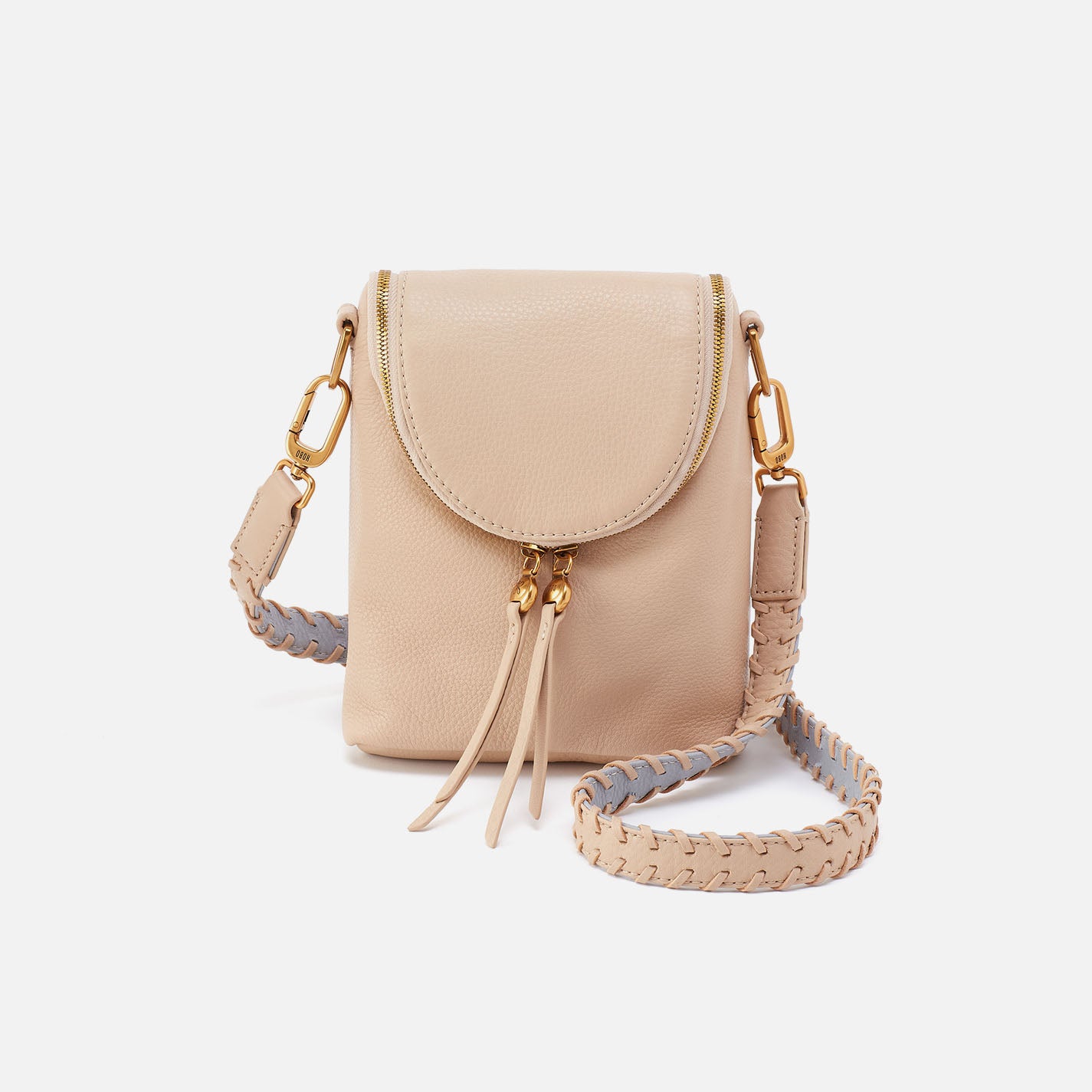 Fern Crossbody In Pebbled Leather - Linen
