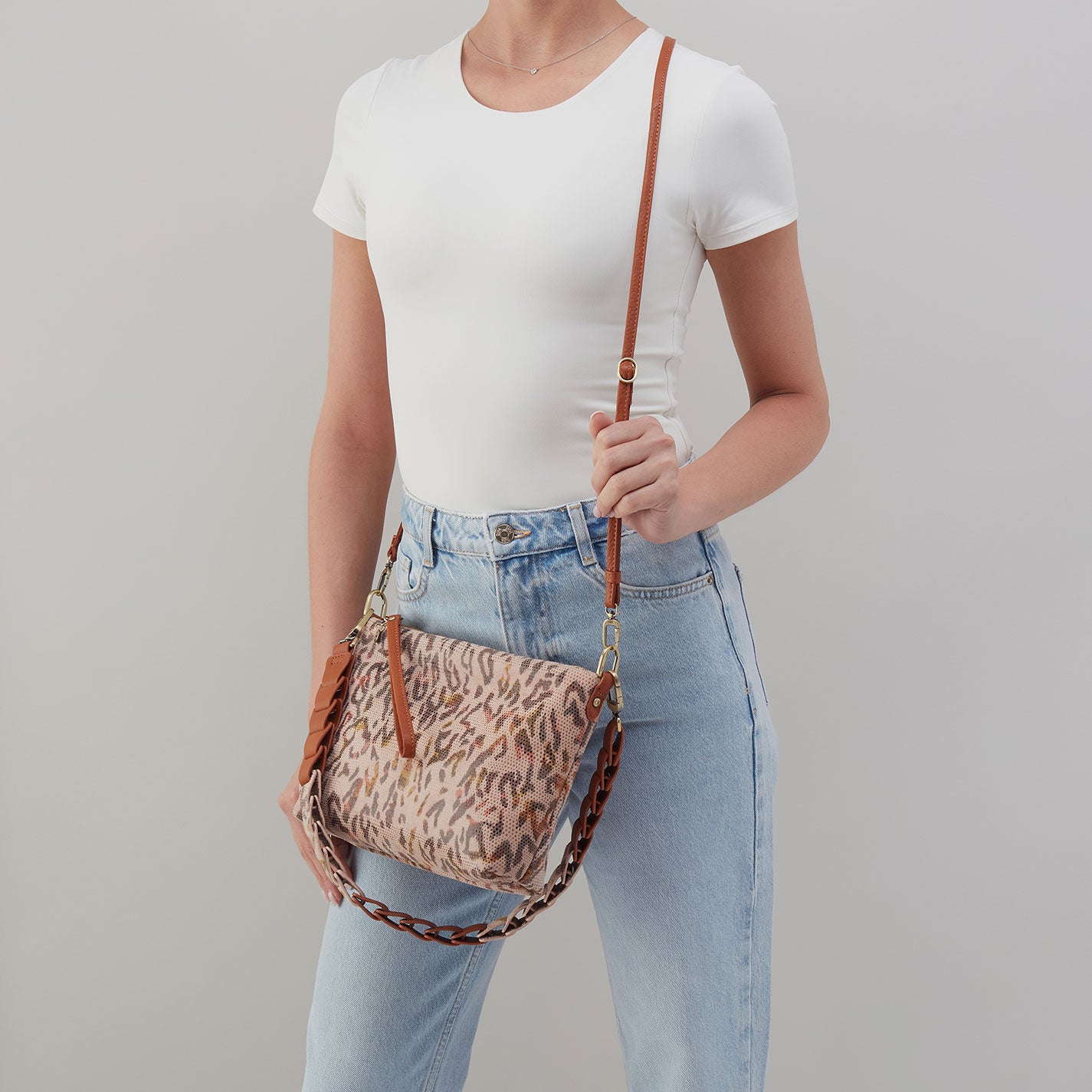Kori Crossbody In Printed Leather - Summer Safari - Image 2