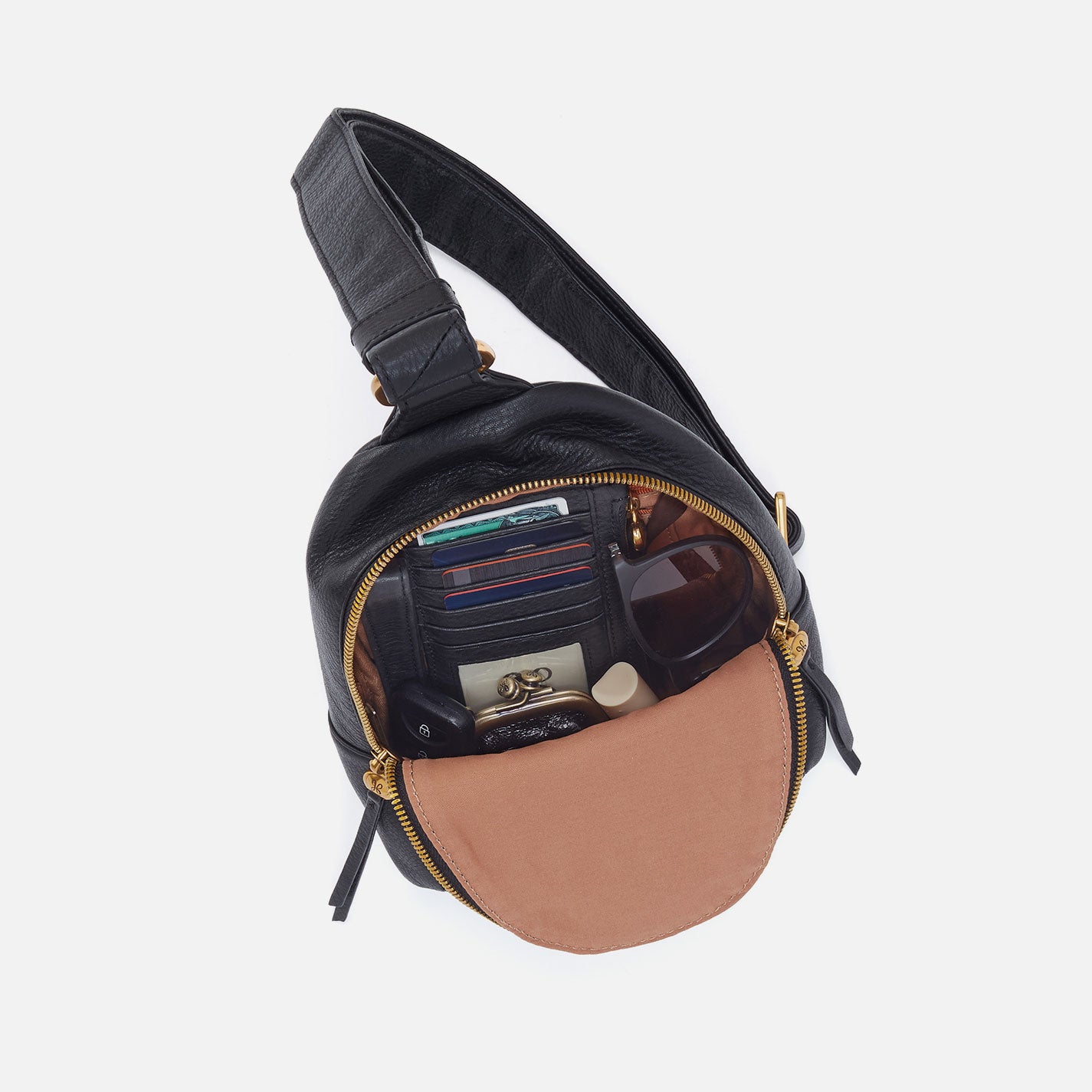 Fern Sling In Pebbled Leather - Birch - Image 4