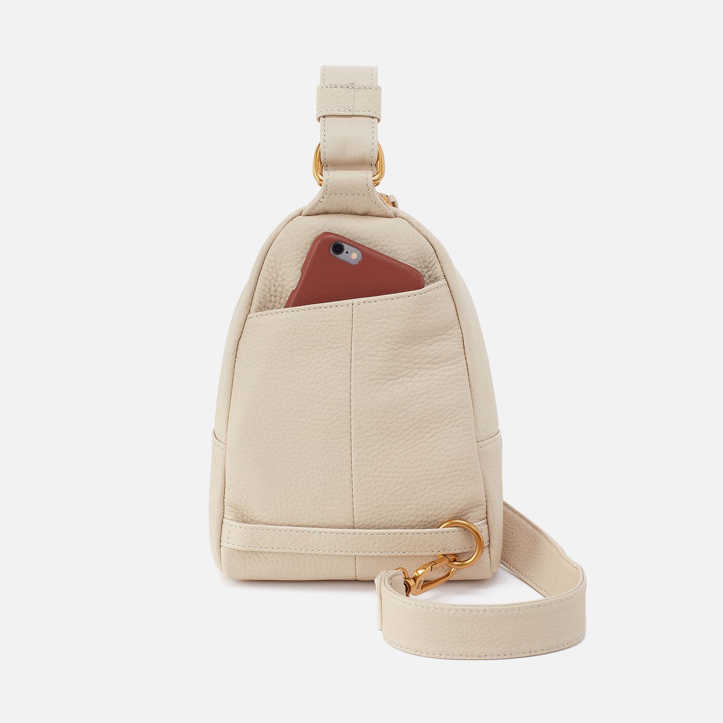 Fern Sling In Pebbled Leather - Birch - Image 6