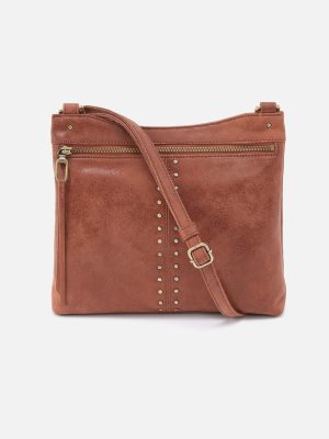 Cambel Crossbody in Buffed Leather - Burnished Saddle