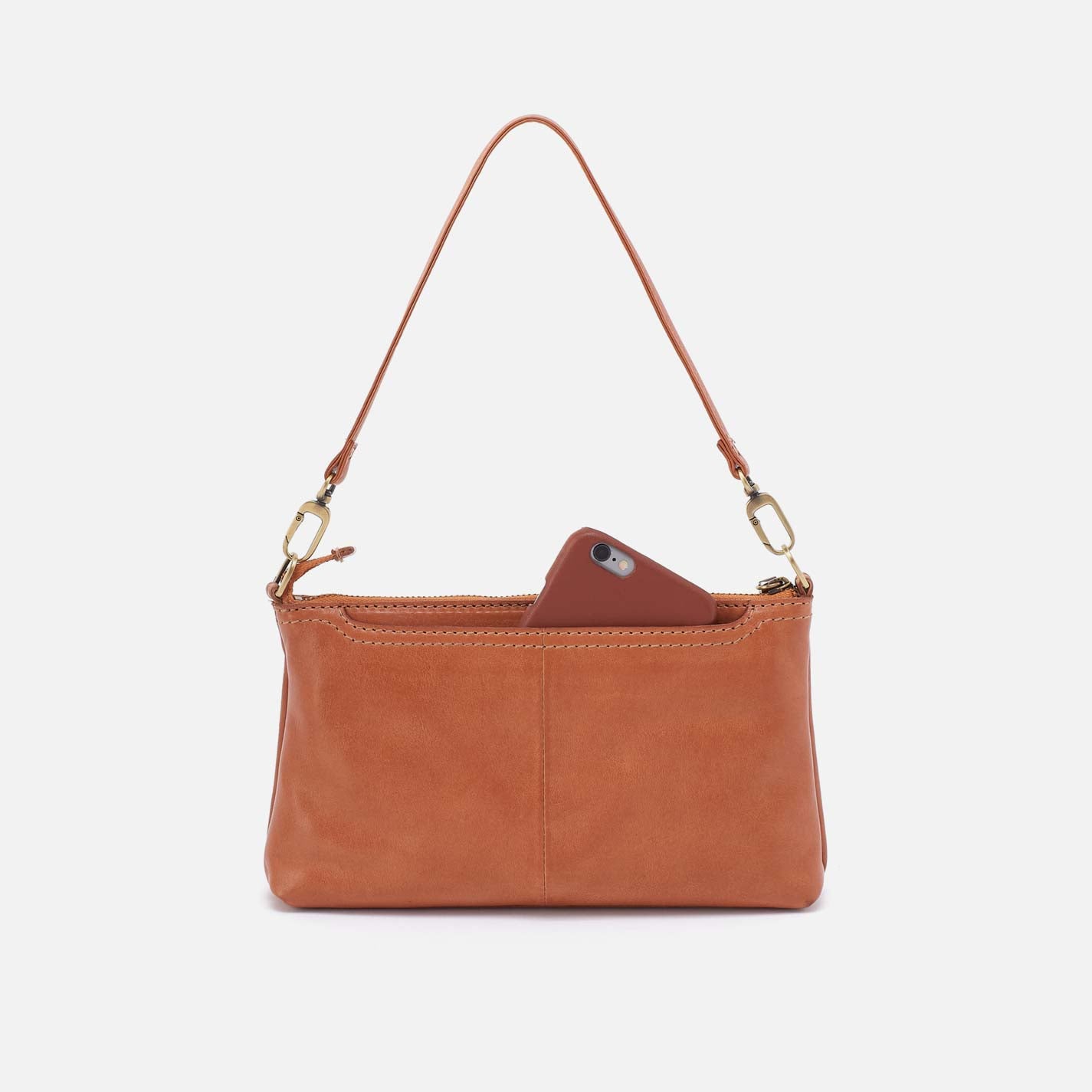 Darcy Crossbody in Washed Leather - Harvest Wheat - Image 7