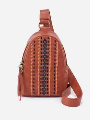 Fern Sling in Smooth Leather with Multi Stitch - Timberline