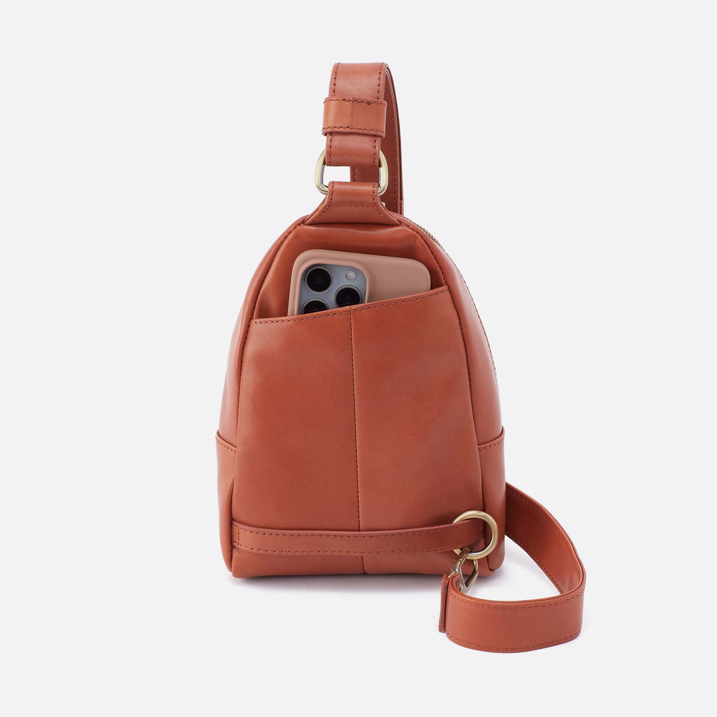 Fern Sling in Smooth Leather with Multi Stitch - Timberline - Image 6