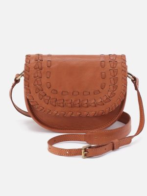 Kiva Small Crossbody in Washed Leather - Harvest Wheat