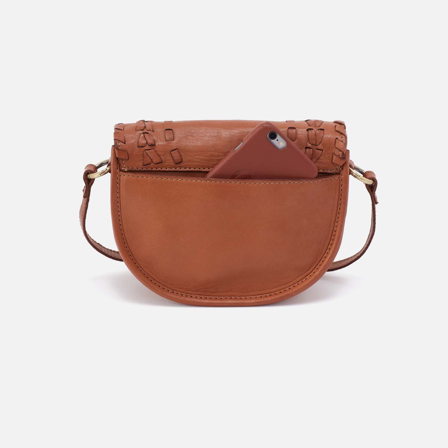 Kiva Small Crossbody in Washed Leather - Harvest Wheat - Image 5