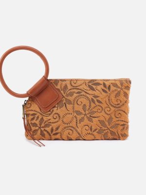 Sable Wristlet in Hair-On Leather - Harvest Wheat Hair-On